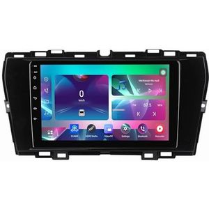9"" Android 14 Touchscreen Autoradio 2 din met AHD Omgekeerd beeld Bediening op het stuur Bluetooth GPS navigatie Draadloze CarPlay voor SsangYong Tivoli 2019-2021(Q300(6+128G))