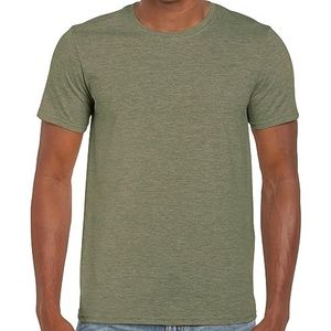 Gildan Heren Softstyle T-shirt, groen (Heather Military Green), L, Groen (Heather Military Green), L