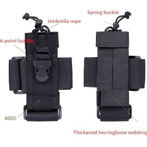 Tityvirnix Luidsprekers Pouch Walkie-Talkie Pouch Interphone Tas Fijne Afwerking Outdoor Accessoires Jacht Benodigdheden Camping Accessoire Zwart, Zwart, as description, als beschrijving