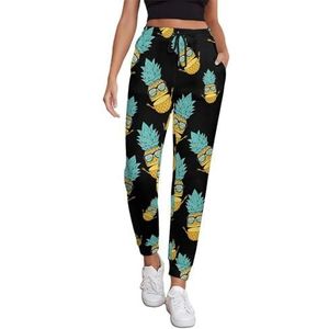 Ananas Zomer Joggingbroek Voor Vrouwen Hoge Taille Joggers Casual Lounge Broek Met Zakken Voor Workout Running