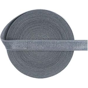 Glanzende niet-vouwbare elastische 3/8"" 10mm spandex satijnen band bh-band lingerie ondergoed naaien rand 50 100 yard per spoel-houtskool-10mm-100 yards