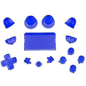 Vervanging Volledige Knoppen Aangepaste Mod Kit Set voor Sony Playstation 4 PS4 Controller (Clear Blue)