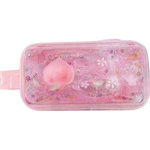 Draagbare Travel Cosmetische Pouch - Decoratieve Bling Clear Plastic Toilettas Opbergtas Potlood Pouch, Veelkleurig, Eén maat