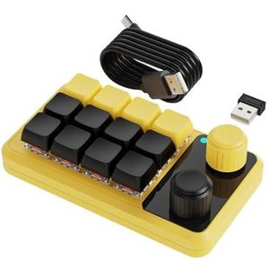 STBQHG Het programmeerbare Toetsenbord van het 12 Zeer belangrijke Mechanische Gokken met RGBs-Backlights en Twee Knoppen & USB C