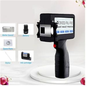 Handheld inkjetprinter, 12,7 mm handheld codeermachine Kroonkurk Logo Label Verpakking Kleine inkjetprinter Draagbaar(Printer- 1 ink)