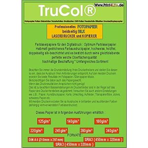 Dubbelzijdig Silk halfmat fotopapier A4 A3 SRA3 fotopapier voor laserprinter en kopieerapparaat 220g/m² A4 geel