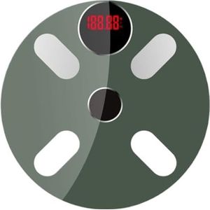 Weegschaal Badkamerweegschaal Digitale Balansweegschaal Digitale Weegmachine Multifunctioneel Personenweegschaal(Grün)