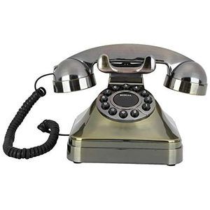 Retro telefoon, antiek bronzen vaste telefoon High Definition-oproep Bureautelefoons met grote knoppen voor thuiskantoordecoratie