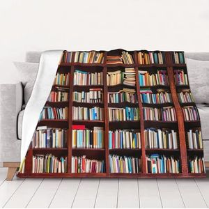 Cosy books Deken Gooi Veelzijdige Zachte Warme Deken Flanel Plaids voor Sofa Bank Multi Maten