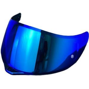 Motorhelm vizier lens, Helmvizier, K5 gezichtsscherm vervangende UV-beschermende krasbestendige helmvizier compatibel met AGV K1 K1S K3SV K5 K5S helm (goud)(Blue-day Use Only)