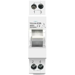 YVZDHNSFY 1P 63A MTS Dual Power Handmatige Transfer Isolerende Schakelaar Interlock Stroomonderbreker 1 Stks (25 V)