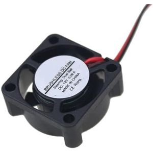 5 stuks 12V 2510 mini-ventilator met kogellagers voor notebook 25 mm x 10 mm 2-pins