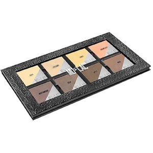 Mulac Cosmetics Contouring and Highlighting Face Palette, crème Athene veganistisch, 8 x 5 g