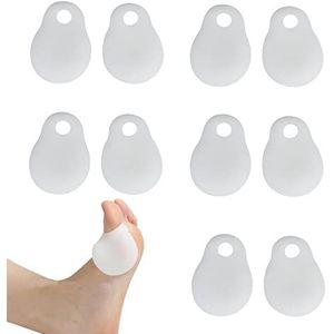 Bunions Corrector, 10 stuks, orthopedische voetverlenger, siliconen, van zachte gel, teenspreider, hallux valgus, teencorrector voor de grote teen, verlicht voetpijn door wrijving van de druk