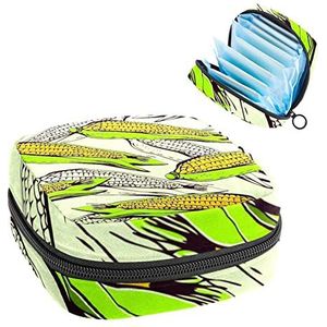 Opbergtas voor maandverband Pads, Menstruatie Cup Pouch, Periode Bag Organizer voor vrouwelijke Pads Tampons, Rijpen Maïs