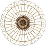 Alexandra House Living Natuurlijke wanddecoratie, rotan, natuurlijke vezel, 60 x 3 x 60 cm