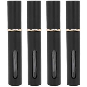 4 stuks 10 ml parfumfles - druk parfumfles draagbaar glas lege navulbare pers parfumfles set lege verstuiver fles parfum navulbare fles vloeistofreservoir (01)