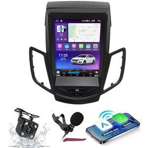 Android 14 Autoradio Navi voor F-ord Fiesta (2009-2014) 9.7 ""Vertical Screen Multimedia Player met Wireless Carplay GPS Navigation Bluetooth 5.0 HIFI FM Radio 5G-WiFi SWC MIC,M400s