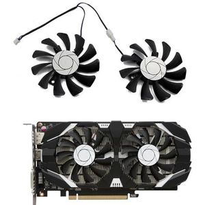 75MM HA8010H12F-Z GTX1050 GPU-koelerventilator vervangen voor MSI voor GTX 1050 2GT OC 1050Ti 4GT grafische videokaartkoelventilatoren 2-pins