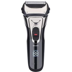 - Mild en niet-irriterend voor de poriën Oplaadbaar elektrisch scheerapparaat for heren - nat/droog gebruik, snel opladen, LED-display en scheren - Kan als cadeau gegeven worden