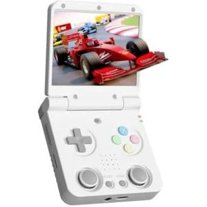 Mi-Yoo Flip V2 Handheld Retro gameconsole, 3,5 inch IPS 648 x 480 scherm, draagbare gameconsole, Linux System, videogame-emulator 32G (geen games)