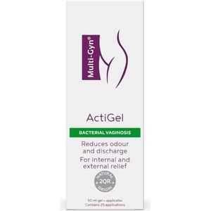 Multi-Gyn ActiGel - voor de behandeling en preventie van bacteriële vaginosen Tube met 50 ml gel voor ongeveer 25 toepassingen in de intieme zone en de vagina