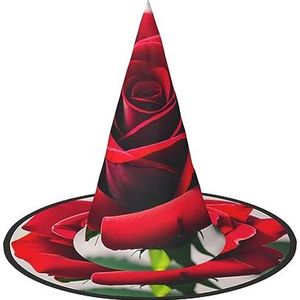 SSIMOO Een rode roos 1 Halloween-feesthoed, grappige Halloween-hoed, brengt plezier op het feest, maakt je de focus van het feest