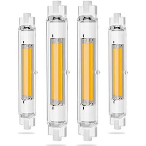 R7S - 40W - LED Lamp - Warm Wit - 118mm - Dimbaar - 4-pack