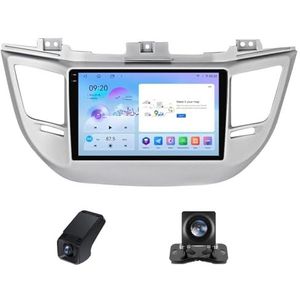 Carplay autoradio 2 Din geldt voor Hyundai Tucson 3 2015-2018 met Android Auto Bluetooth 9inch touchscreen autoradio met FM-radio/RDS DSP GPS stuurwielbediening+achteruitrijcamera(A,C30Plus)