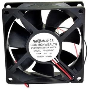 LMNCBVYA Beautyrankle FP-108D/DC 24V 0.13A 8025 Cooling Fan - 80x80x25mm 2-Wire Design for Efficient Cooling