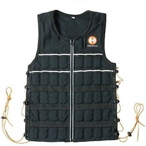 Hyperwear Hyper Vest ELITE Volledig verstelbaar gewichtsvest - Stretch CORDURA® stof YKK rits dunne stalen gewichten - verzwaarde vesten voor hardlopen, kracht, uithoudingsvermogen, wandelen (20 lbs