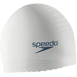 Speedo Unisex Zwem Cap Latex Wit, One Size