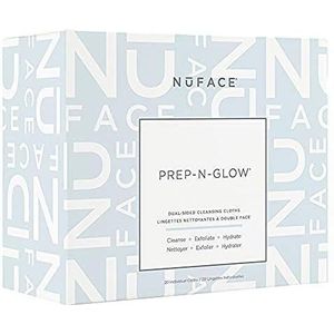 NuFACE Prep-N-Glow Cleansing Cloths Removes Dirt Oil and Make-up - 20 Pack