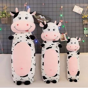 70 cm-120 cm koe pop knuffel meisje leuke huisdier kussen kinderen pop grote zachte koe kussen kamer decoratie koeien 120 cm