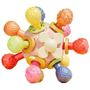 Generic Speelgoedratelbal voor kinderen, sensorische rammelaarballen | Comfortabel kinderrammelaarbal bijtring anti-slikontwerp - Grappig kleuterspeelgoed, veilig kinderspeelgoed voor onderwijs,