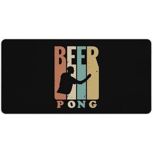 Retro 1970's Beer Pong Mode Bureau Muismat Antislip Gaming Muismat Accessoires Decor 30x60cm