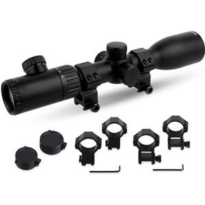 ToopMount Optics Scope 4-16X44, zoeker met parallaxwiel aan de zijkant, geëtst dradenkruis 1/8"" 30 mm buis, waterdicht, groen volledig multi-gecoate monoculaire richtkijker