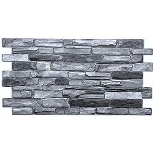 3D-pvc-panelen - Wandpanelen - Grey Stone - Steenlook