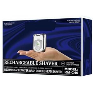 - Mild en niet-irriterend voor de poriën Draagbare slimme elektrische scheerapparaat for mannen - Efficiënt nat en droog scheerapparaat for dagelijks gebruik - Kan als cadeau gegeven worden