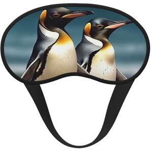 Stijlvol dierenpinguïn slaapmasker voor dames en heren, zacht en comfortabel slaapmasker, verduisterend, slaapoogbedekking voor reizen, yoga, dutje