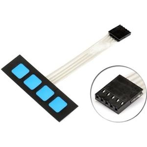 XIANGN 5 STKS 4 Key Matrix Membraan Schakelaar Toetsenbord Toetsenbord Bedieningspaneel SCM Uitgebreid Toetsenbord 1x4 Geen Woorden (Maat: 5 stuks)