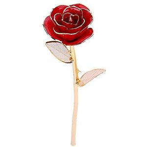 24k Gold Rose Forever Gold Foil Artificial Forever Rose Dipped Real Rose Romantisch cadeau voor Valentijnsdag, Moederdag, verjaardag