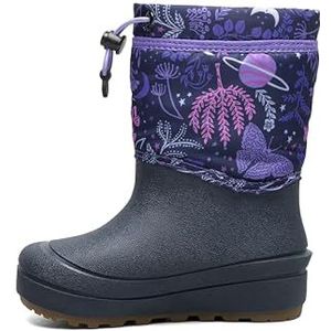 BOGS Uniseks sneeuwlaarzen voor kinderen, Indigo Multi