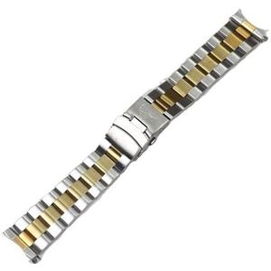 22mm duiken Oyster staal gouden armband riem geschikt for Casio Duro MDV106 107 Marlin dolfijn zeilvis horlogeband vervanging reparatie (Color : 2, Size : 22mm)