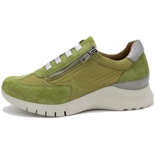PieSanto - 240702 sneaker suède groen voor dames, nephrit 36036, 39 EU