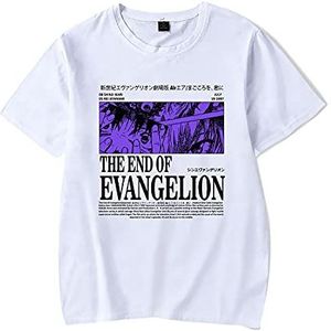 Mannen Vrouwen Anime T-shirt The End of EVANGELION Cartoon Korte Mouw Ronde Hals Blouse Ikari Shinji Ayanami Rei Tops