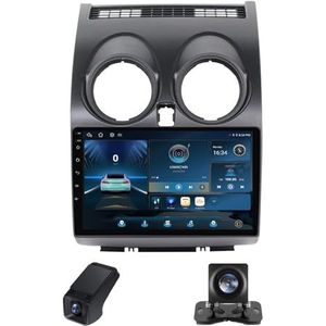 Autoradio,geldt voor Nissan Qashqai 1 J10 2006-2013 2 Din met Carplay Android Auto9 inch HD touchscreen,stereo auto Bluetooth 5.0 AM FM-radio stuurbediening achteruitrijcamera(NF-1)