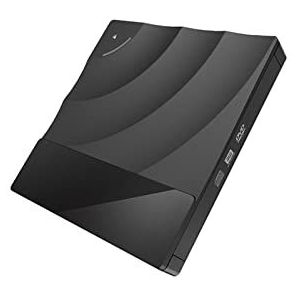 Draagbare High-speed USB 3.0 CD DVD-RW Optische Drive Externe Slim Disk Reader Desktop PC Laptop Tablet Promotie Dvd-speler Compact(Nero)