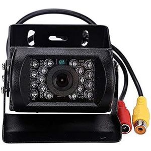 Achteruitrijcamera 18 LED Auto Achteruitrijcamera Nachtzicht For 12V 24V Bus Vrachtwagen Trailer Auto Achteruitrijcamera HD Backup Camera Waterdicht (Size : Av interface)