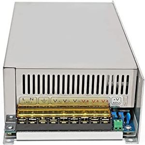 DC-schakelende voeding, Instelbare voeding AC naar DC voeding DC gereguleerde schakelende voeding 500W 600W 800W 1000W 1200W voor 3D-printer, CCTV-camerabeveiligingssysteem(250 fixed,1200W)